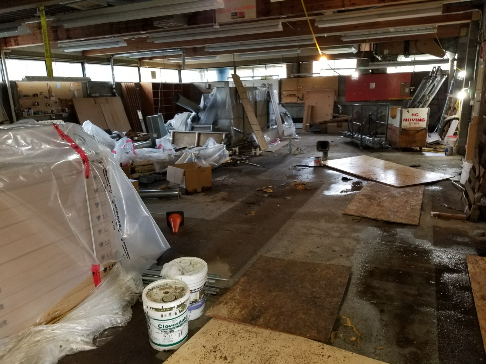 asbestos removal project at  BC university